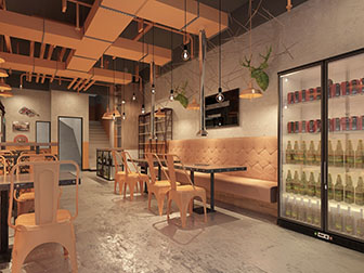 工业风餐馆饭店小吃店