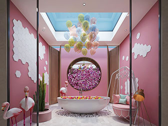 现代卫浴间卫生间