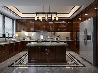 美式厨房中岛橱柜