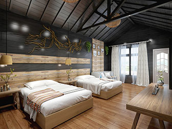 后现代酒店客房