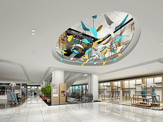 现代商场走廊电梯3d模型 现代商场走廊电梯