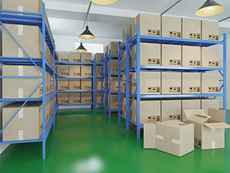 现代仓库货架纸箱3d模型 现代仓库货架纸箱