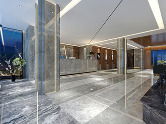 现代酒店大厅接待前台