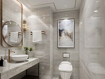 现代轻奢卫浴间卫生间