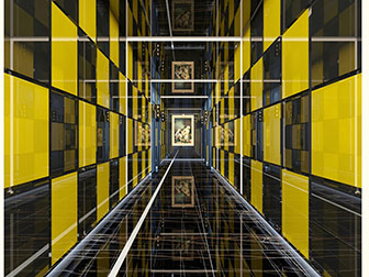 后现代酒店KTV过道走廊