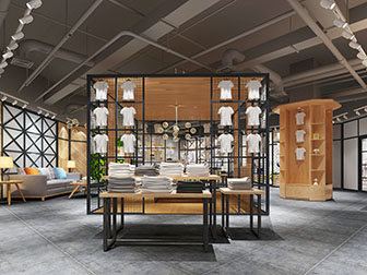 工业风男士服装店