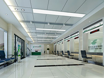 现代银行营业大厅