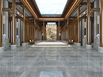 中式古典售楼处大堂大厅