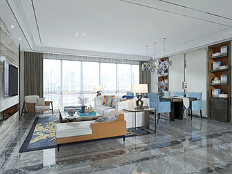 后现代客厅餐厅