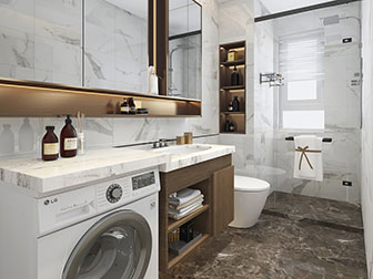 现代轻奢卫浴间卫生间