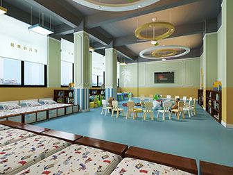 现代幼儿园活动区休息区