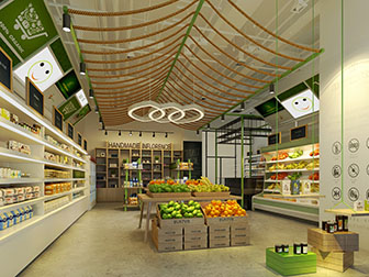 北欧水果店超市货架3d模型 北欧水果店超市货架