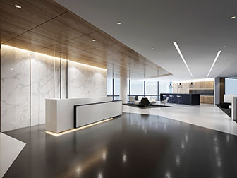 现代接待前台大厅