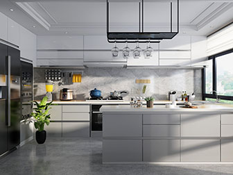 现代厨房中岛橱柜