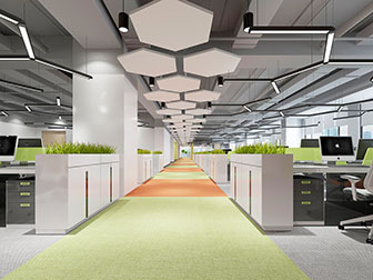 现代公共办公区过道走廊