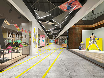 工业风商场过道走廊