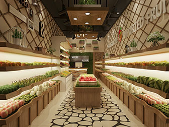 北欧水果店超市