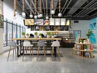 北欧奶茶店饮品店