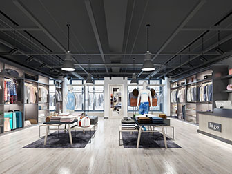 工业风服装店鞋包店