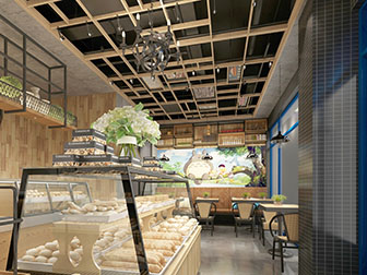 工业风面包蛋糕房甜品店