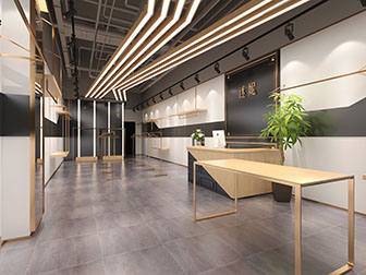 现代轻奢服装店前台