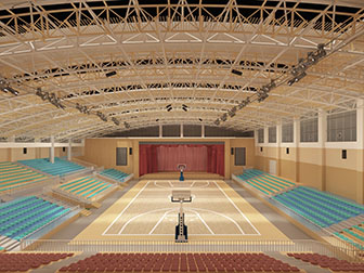 现代体育馆篮球场