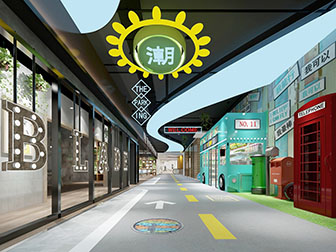 工业风购物广场商场3d模型 工业风购物广场商场