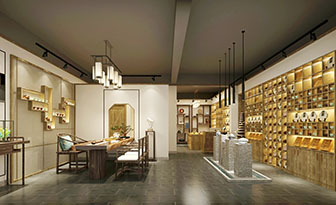 新中式茶叶店茶室