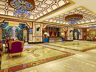 新古典KTV大厅接待前台