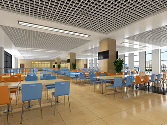 现代学校餐厅食堂