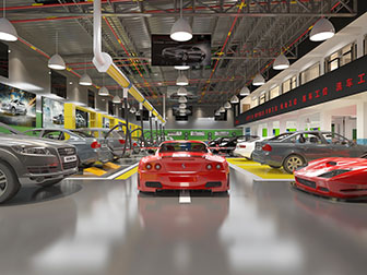 后现代汽车美容维修店