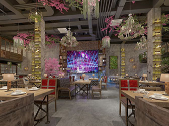 工业风音乐餐馆饭店
