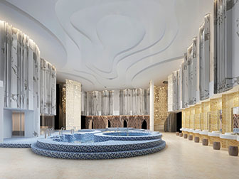 后现代澡堂洗浴中心3d模型 后现代澡堂洗浴中心