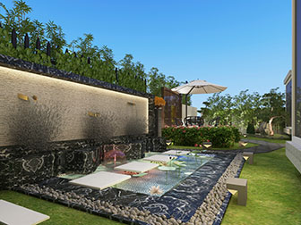 现代庭院花园露台