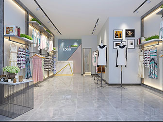 现代轻奢服装店