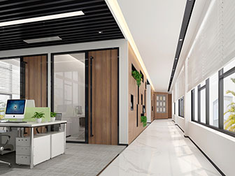 后现代公共办公区走廊过道