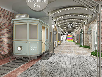 北欧商场过道电梯