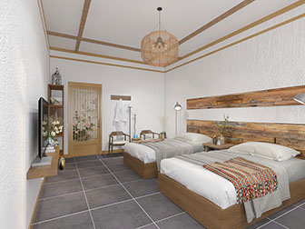 新中式酒店客房