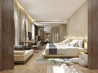 新中式酒店客房