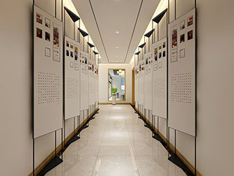 现代企业宣传走廊过道