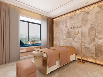 现代美容院会所spa护理房按摩床