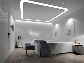 现代美容院会所spa护理房按摩床