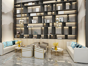 新中式大堂休闲区