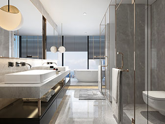 现代轻奢卫生间卫浴间