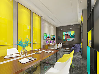 现代公共办公室会议室