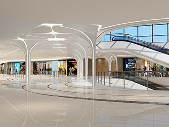 后现代商场走廊过道电梯3d模型 后现代商场走廊过道电梯