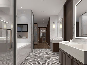 现代卫浴间卫生间