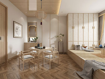 中式古典茶室榻榻米