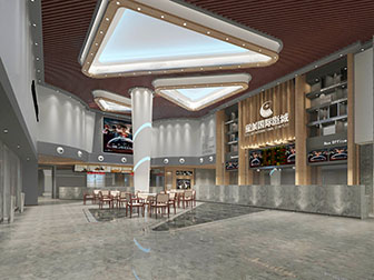后现代电影院大厅大堂前台接待台