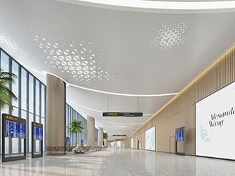 现代百货超市大堂休闲区